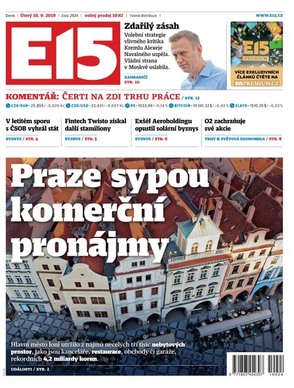 E-magazín E15 - 10.9.2019 - CZECH NEWS CENTER a. s.