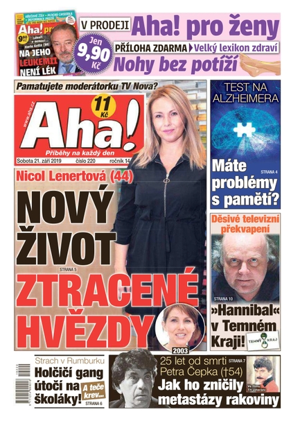 E-magazín AHA! - 21.9.2019 - CZECH NEWS CENTER a. s.