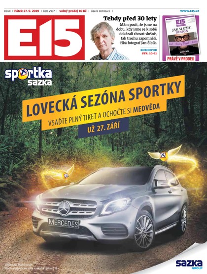 E-magazín E15 - 27.9.2019 - CZECH NEWS CENTER a. s.