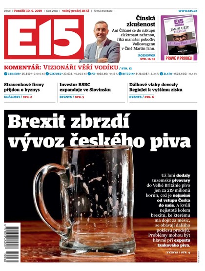 E-magazín E15 - 30.9.2019 - CZECH NEWS CENTER a. s.