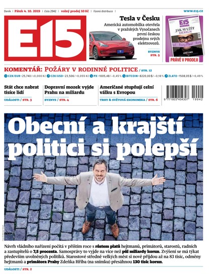 E-magazín E15 - 4.10.2019 - CZECH NEWS CENTER a. s.