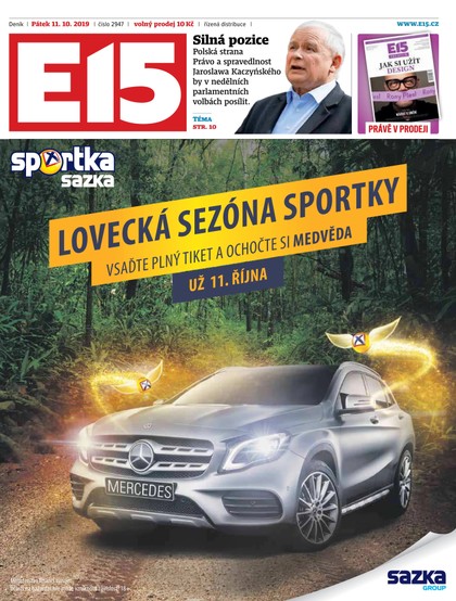 E-magazín E15 - 11.10.2019 - CZECH NEWS CENTER a. s.