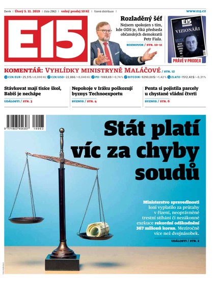 E-magazín E15 - 5.11.2019 - CZECH NEWS CENTER a. s.