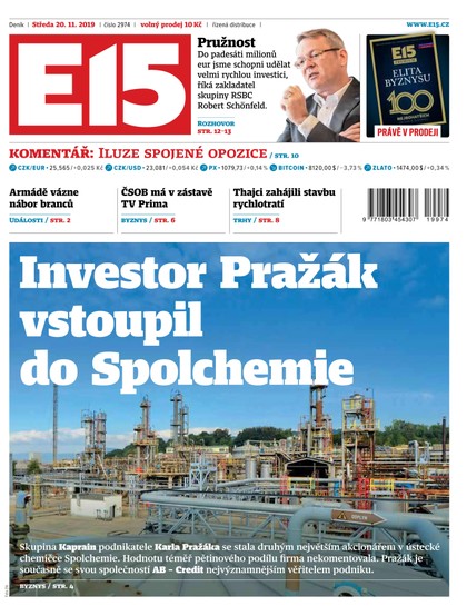 E-magazín E15 - 20.11.2019 - CZECH NEWS CENTER a. s.