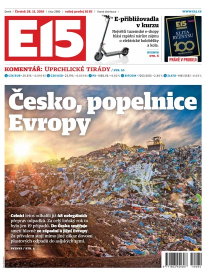 E-magazín E15 - 28.11.2019 - CZECH NEWS CENTER a. s.