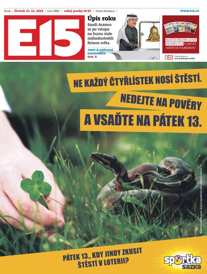 E-magazín E15 - 12.12.2019 - CZECH NEWS CENTER a. s.