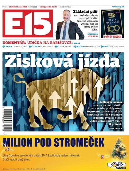 E-magazín E15 - 19.12.2019 - CZECH NEWS CENTER a. s.