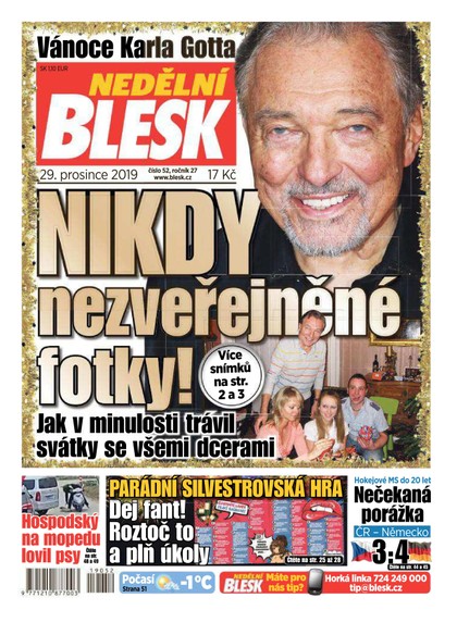 E-magazín Nedělní Blesk - 29.12.2019 - CZECH NEWS CENTER a. s.