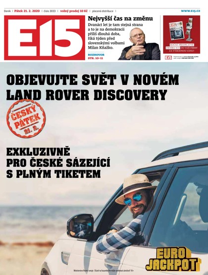 E-magazín E15 - 21.2.2020 - CZECH NEWS CENTER a. s.