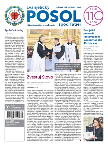 E-magazín Evanjelický POSOL spod Tatier 6-2020 - TRANOSCIUS a.s.