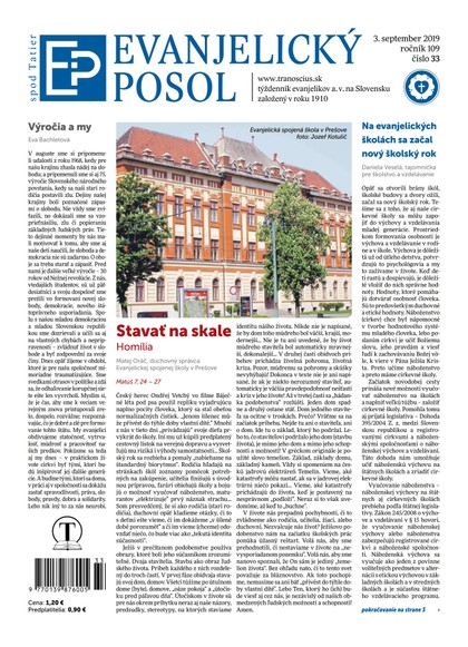 E-magazín Evanjelický POSOL spod Tatier 33/2019 - TRANOSCIUS a.s.