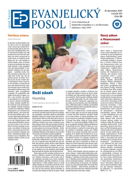 E-magazín Evanjelický POSOL spod Tatier 50/2019 - TRANOSCIUS a.s.