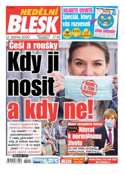 E-magazín Nedělní Blesk - 12.4.2020 - CZECH NEWS CENTER a. s.