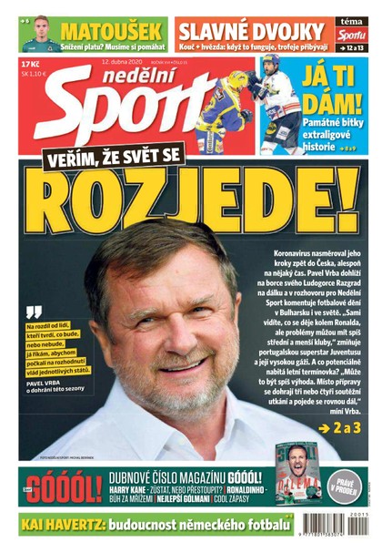 E-magazín Nedělní Sport - 12.4.2020 - CZECH NEWS CENTER a. s.