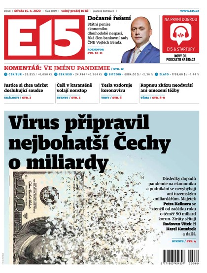 E-magazín E15 - 15.4.2020 - CZECH NEWS CENTER a. s.