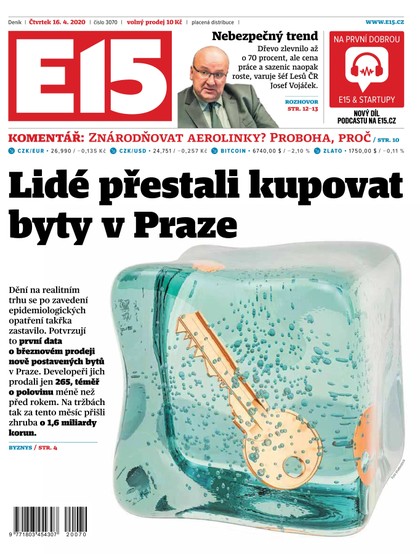 E-magazín E15 - 16.4.2020 - CZECH NEWS CENTER a. s.