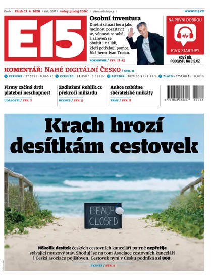 E-magazín E15 - 17.4.2020 - CZECH NEWS CENTER a. s.