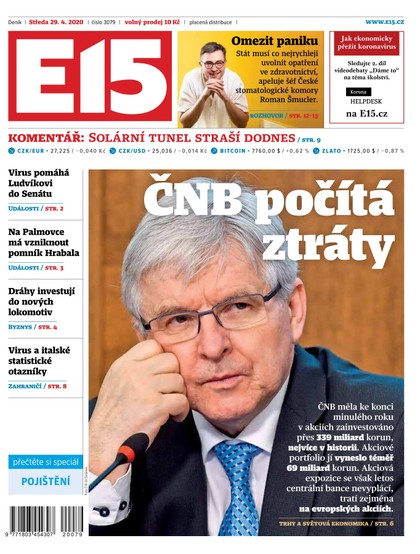 E-magazín E15 - 29.4.2020 - CZECH NEWS CENTER a. s.