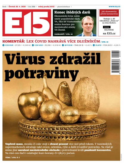 E-magazín E15 - 30.4.2020 - CZECH NEWS CENTER a. s.