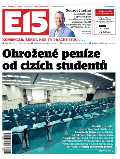 E-magazín E15 - 5.5.2020 - CZECH NEWS CENTER a. s.