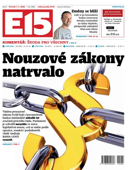 E-magazín E15 - 7.5.2020 - CZECH NEWS CENTER a. s.