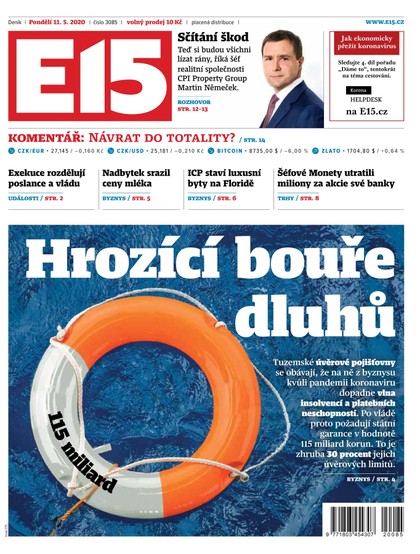 E-magazín E15 - 11.5.2020 - CZECH NEWS CENTER a. s.