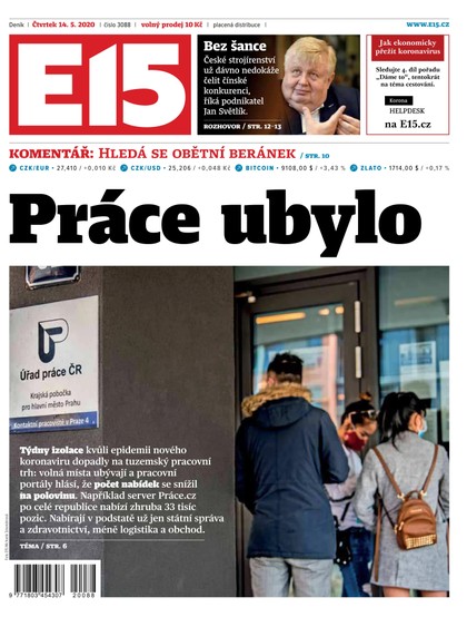 E-magazín E15 - 14.5.2020 - CZECH NEWS CENTER a. s.