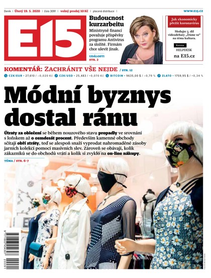 E-magazín E15 - 19.5.2020 - CZECH NEWS CENTER a. s.