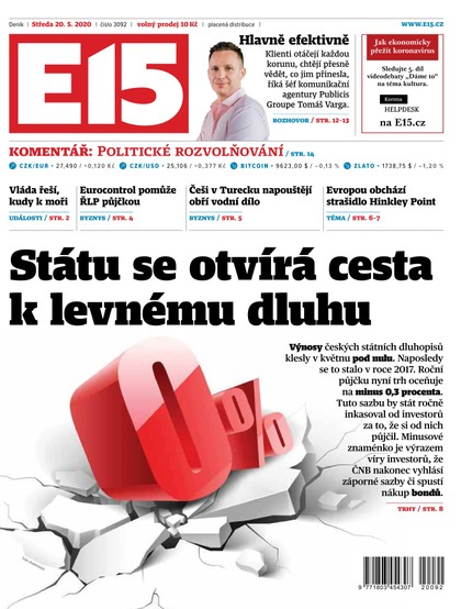 E-magazín E15 - 20.5.2020 - CZECH NEWS CENTER a. s.