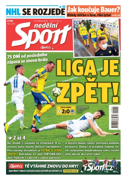 E-magazín Nedělní Sport - 24.5.2020 - CZECH NEWS CENTER a. s.