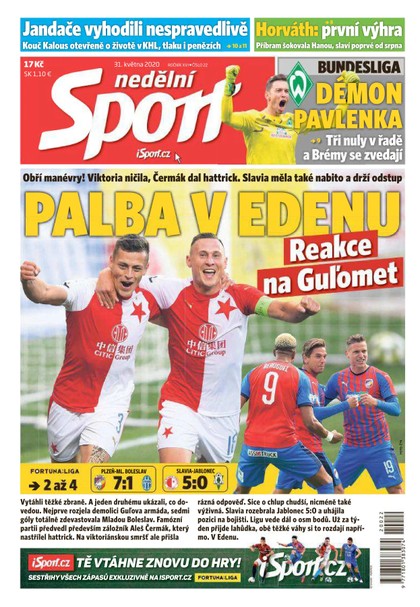 E-magazín Nedělní Sport - 31.5.2020 - CZECH NEWS CENTER a. s.