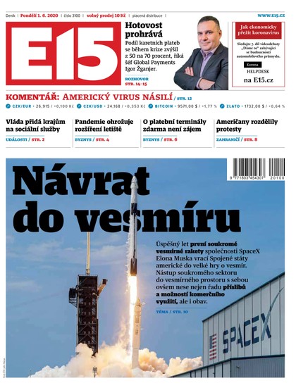 E-magazín E15 - 1.6.2020 - CZECH NEWS CENTER a. s.