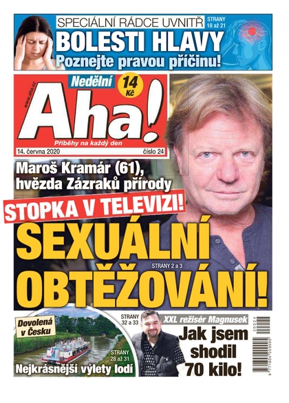 E-magazín Nedělní AHA! - 14.6.2020 - CZECH NEWS CENTER a. s.