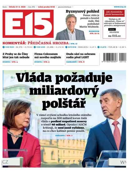 E-magazín E15 - 17.6.2020 - CZECH NEWS CENTER a. s.