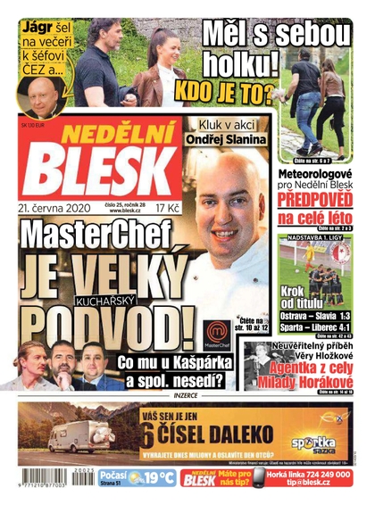 E-magazín Nedělní Blesk - 21.6.2020 - CZECH NEWS CENTER a. s.