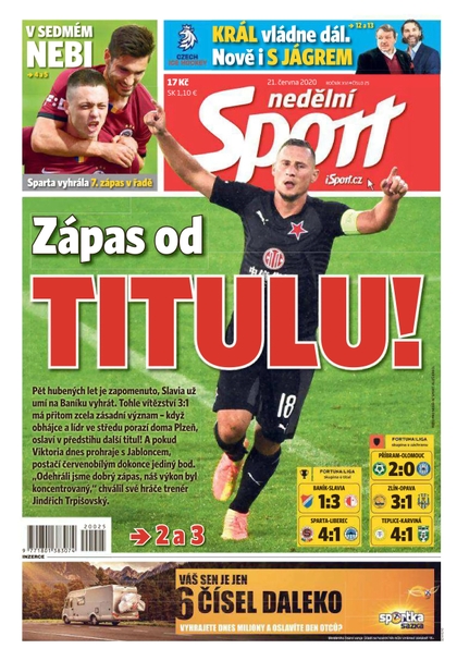 E-magazín Nedělní Sport - 21.6.2020 - CZECH NEWS CENTER a. s.
