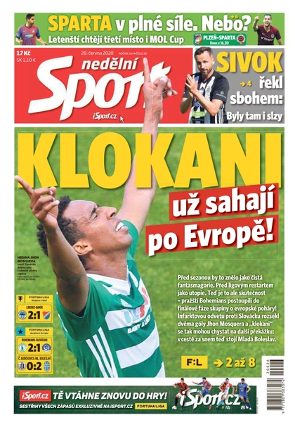 E-magazín Nedělní Sport - 28.6.2020 - CZECH NEWS CENTER a. s.