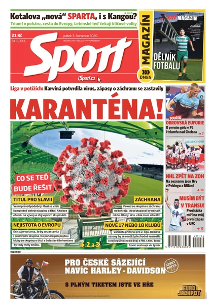 E-magazín Sport - 3.7.2020 - CZECH NEWS CENTER a. s.