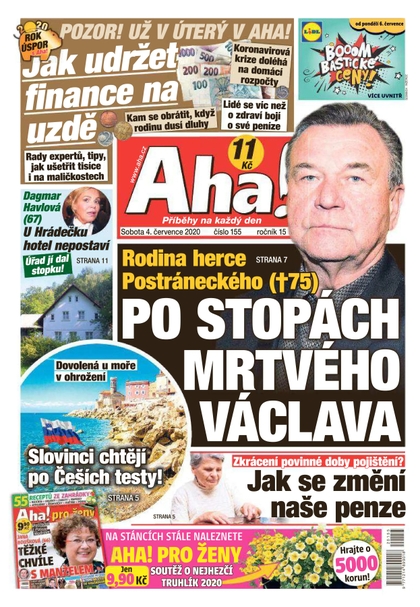 E-magazín AHA! - 4.7.2020 - CZECH NEWS CENTER a. s.