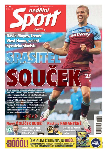 E-magazín Nedělní Sport - 19.7.2020 - CZECH NEWS CENTER a. s.