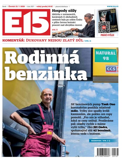 E-magazín E15 - 23.7.2020 - CZECH NEWS CENTER a. s.