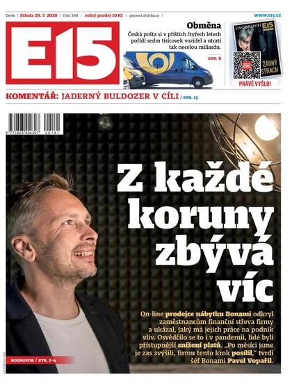 E-magazín E15 - 29.7.2020 - CZECH NEWS CENTER a. s.