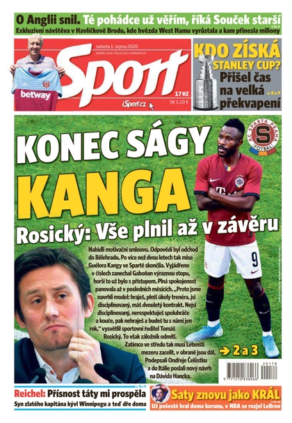 E-magazín Sport - 1.8.2020 - CZECH NEWS CENTER a. s.