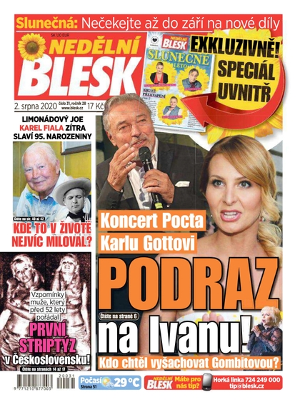 E-magazín Nedělní Blesk - 2.8.2020 - CZECH NEWS CENTER a. s.