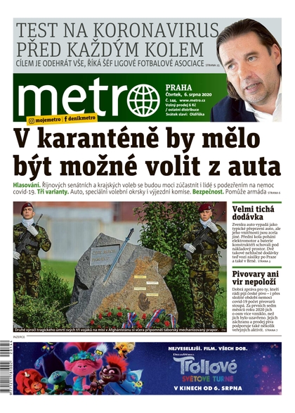 E-magazín METRO - 6.8.2020 - MAFRA, a.s.