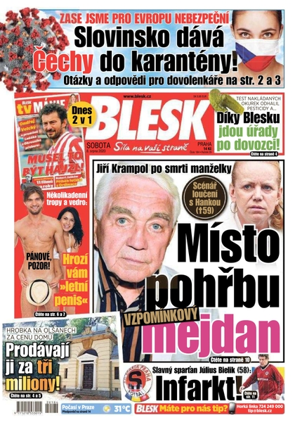 E-magazín Blesk - 8.8.2020 - CZECH NEWS CENTER a. s.