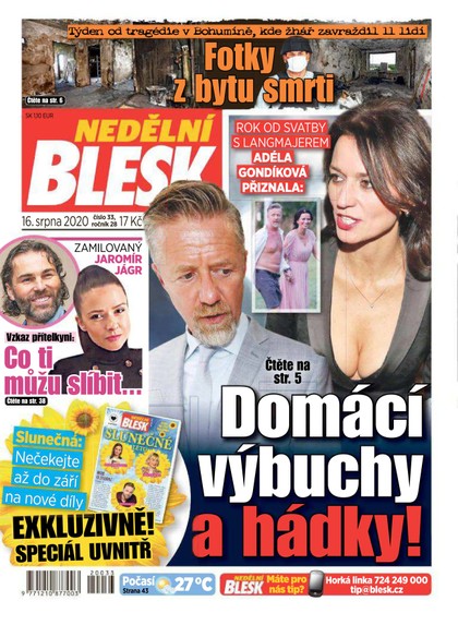 E-magazín Nedělní Blesk - 16.8.2020 - CZECH NEWS CENTER a. s.