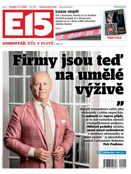 E-magazín E15 - 17.8.2020 - CZECH NEWS CENTER a. s.