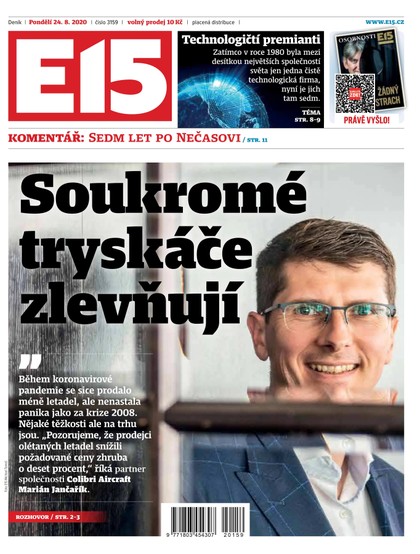 E-magazín E15 - 24.8.2020 - CZECH NEWS CENTER a. s.