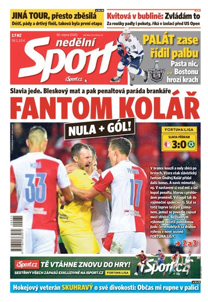 E-magazín Nedělní Sport - 30.8.2020 - CZECH NEWS CENTER a. s.